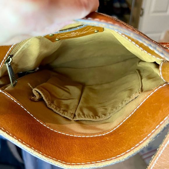 Patricia Nash Crossbody Bag Cognac Brown EEUC - Picture 5 of 5